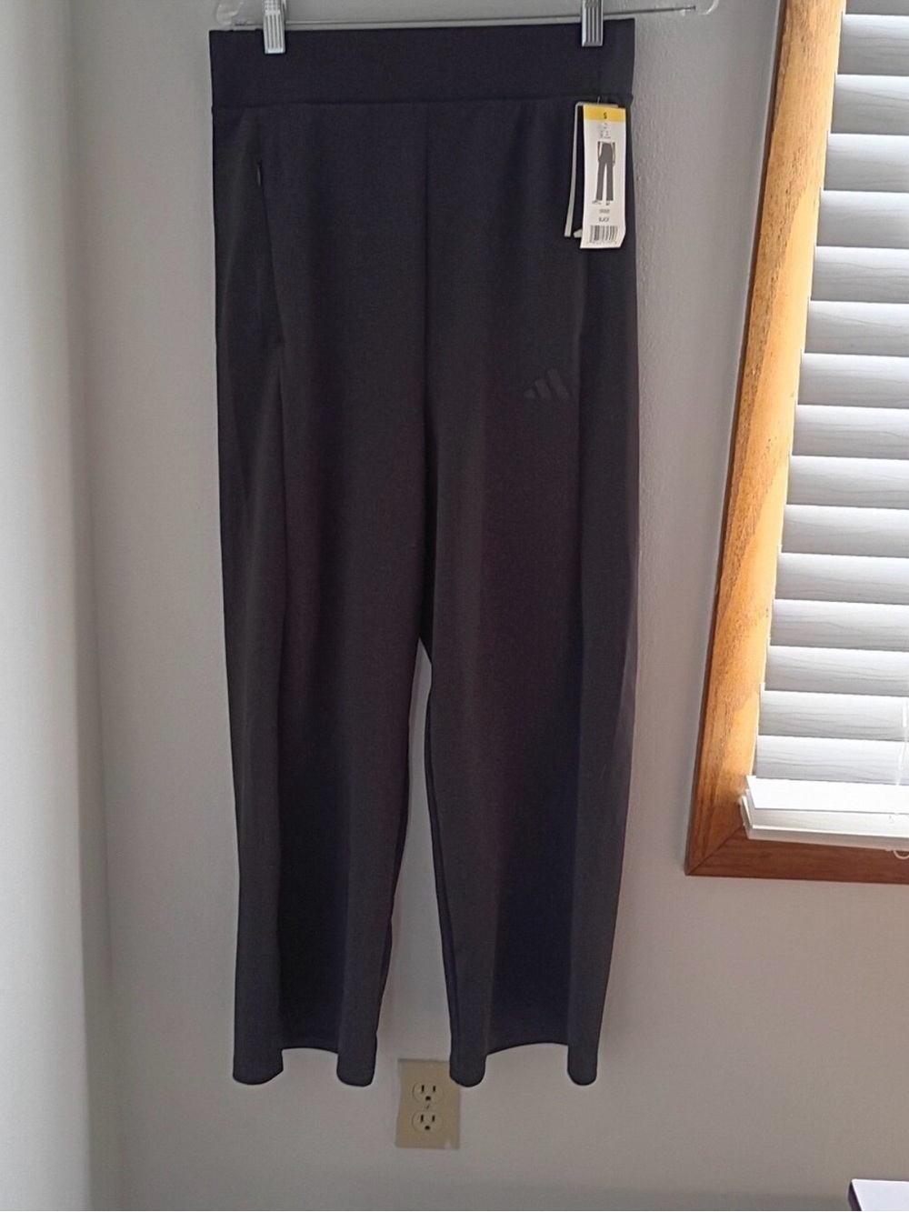 Adidas Black Wide Leg Trouser Pants